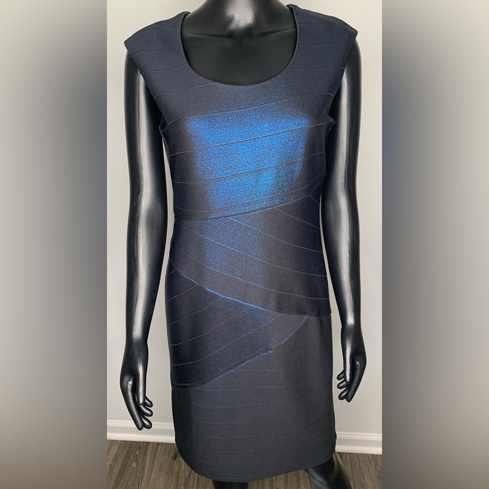 Dress Barn Black and Blue Sheath Dress